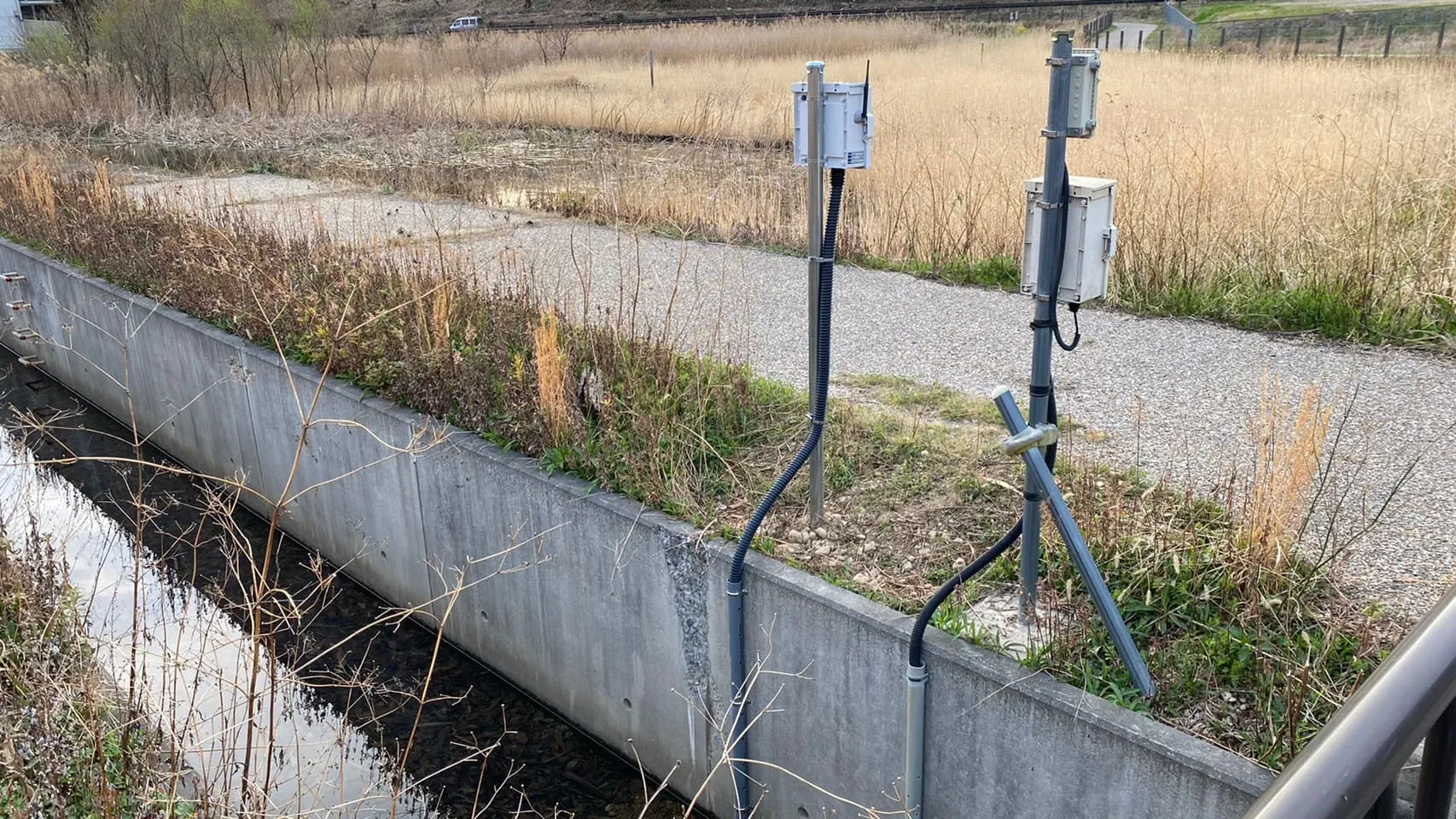 LPWA（ZETA）水位監視センサーデバイス設置工事（4）