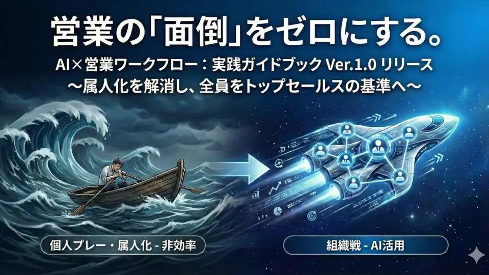 朝チーム：営業をクリエイティブに進化させる！AI活用ガイドブックで組織全体の営業力を最大化