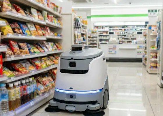 コンビニ向け清掃ロボット